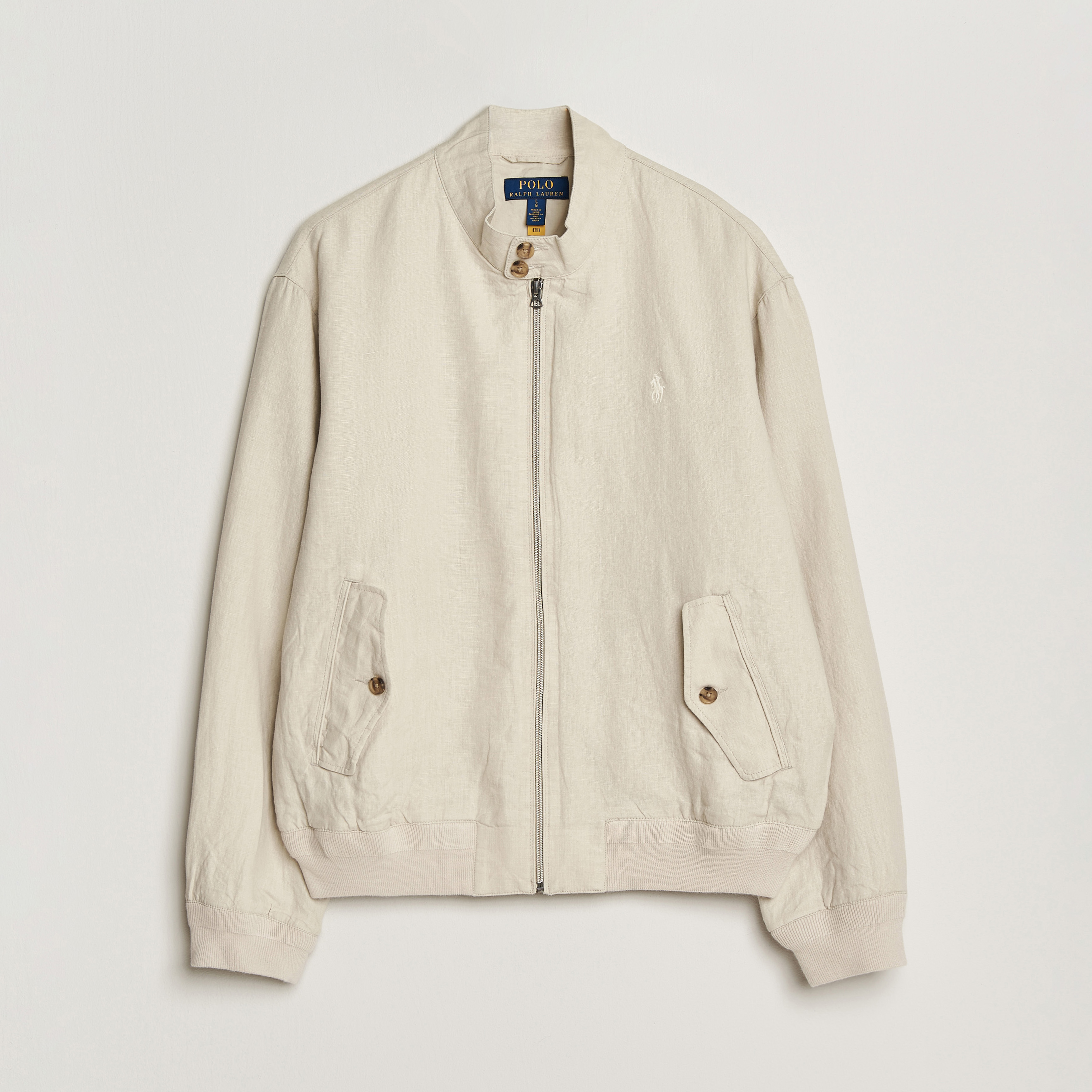 Polo Ralph Lauren Linen Herringbone Windbreaker Basic Sand at