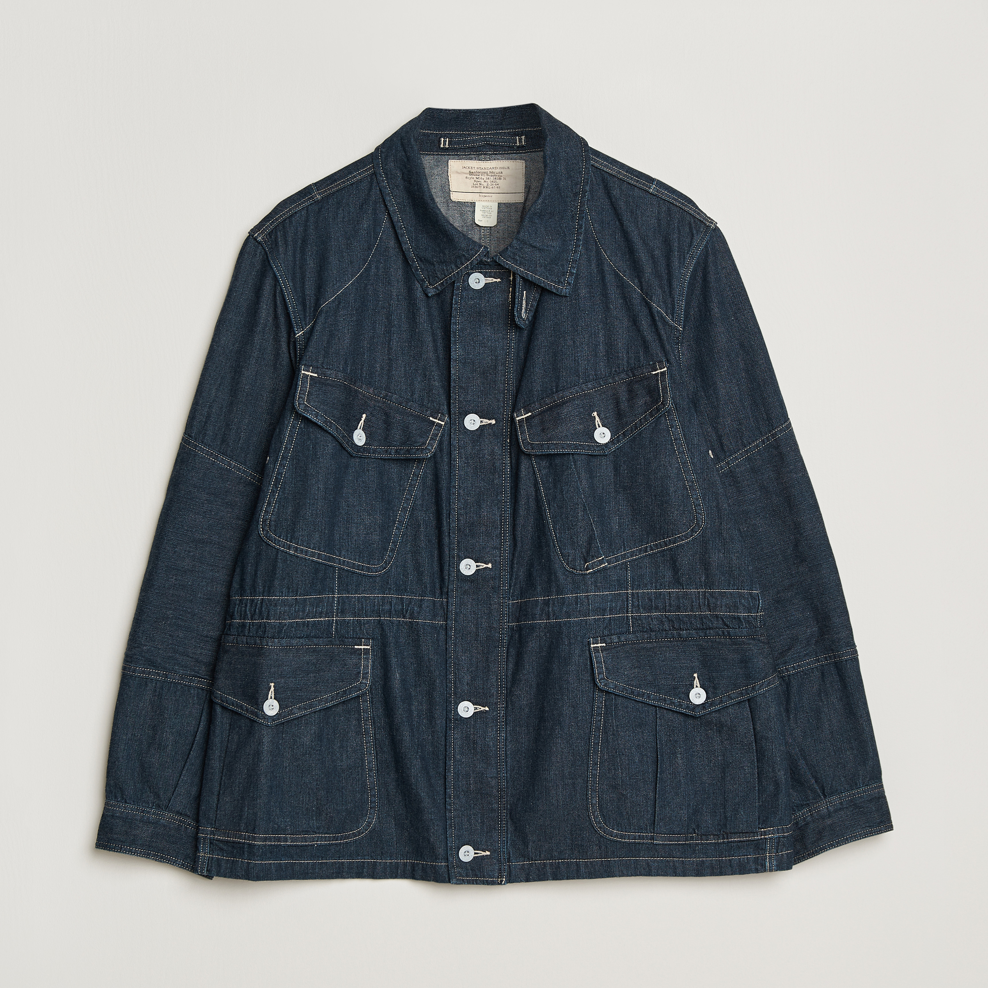 Harlem Rens Jacket RRL Bannerman Denim Field Jacket Medium Wash at CareOfCarl.com