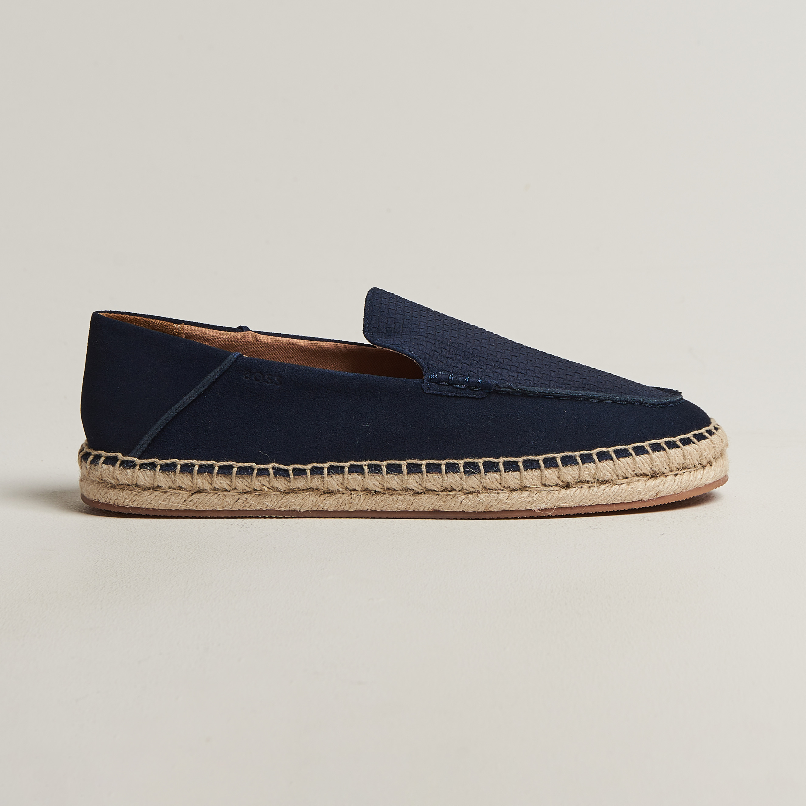 BOSS BLACK Madeira Suede Espadrilles Dark Blue at CareOfCarl.com