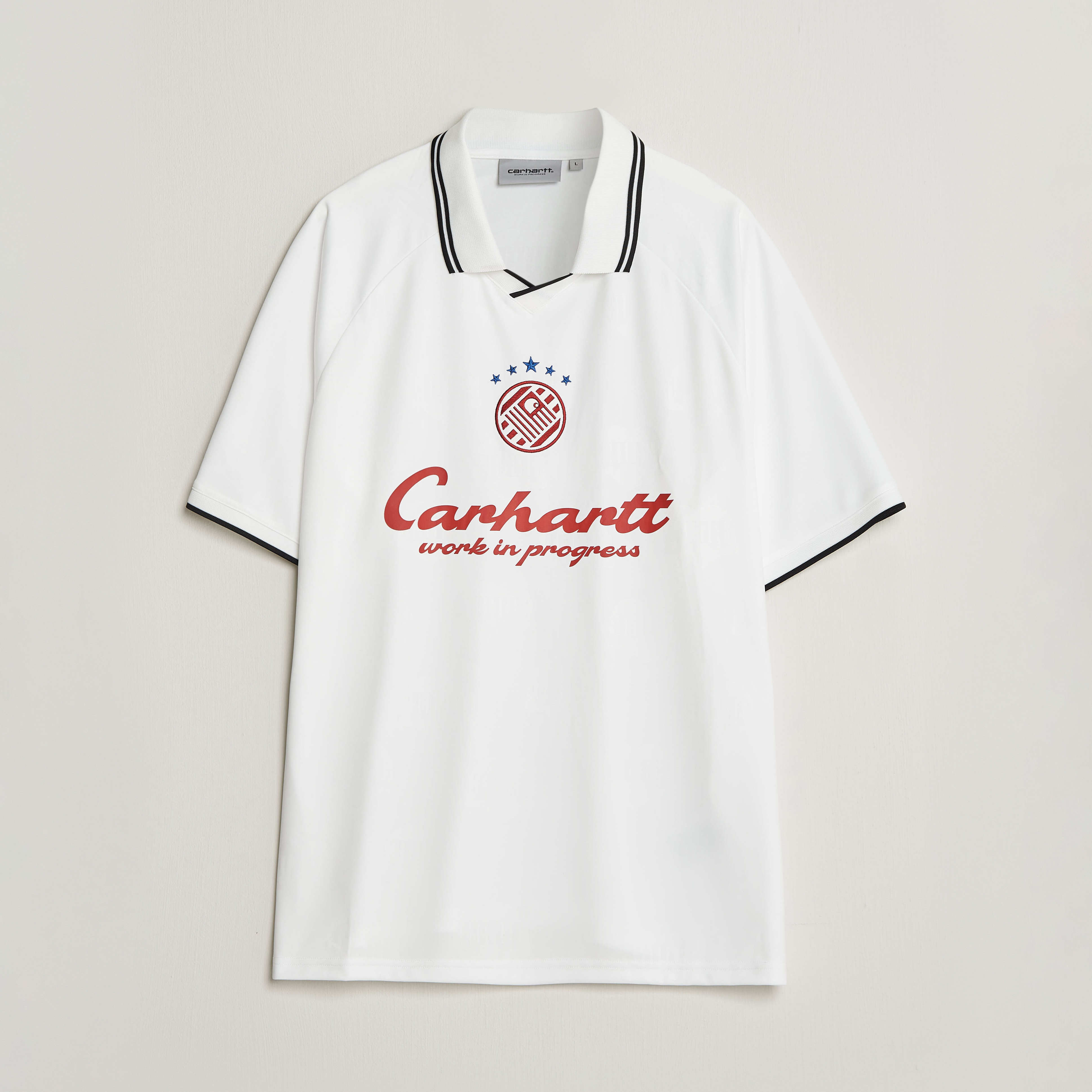 Carhartt WIP Terrace Football T-Shirt White at CareOfCarl.com