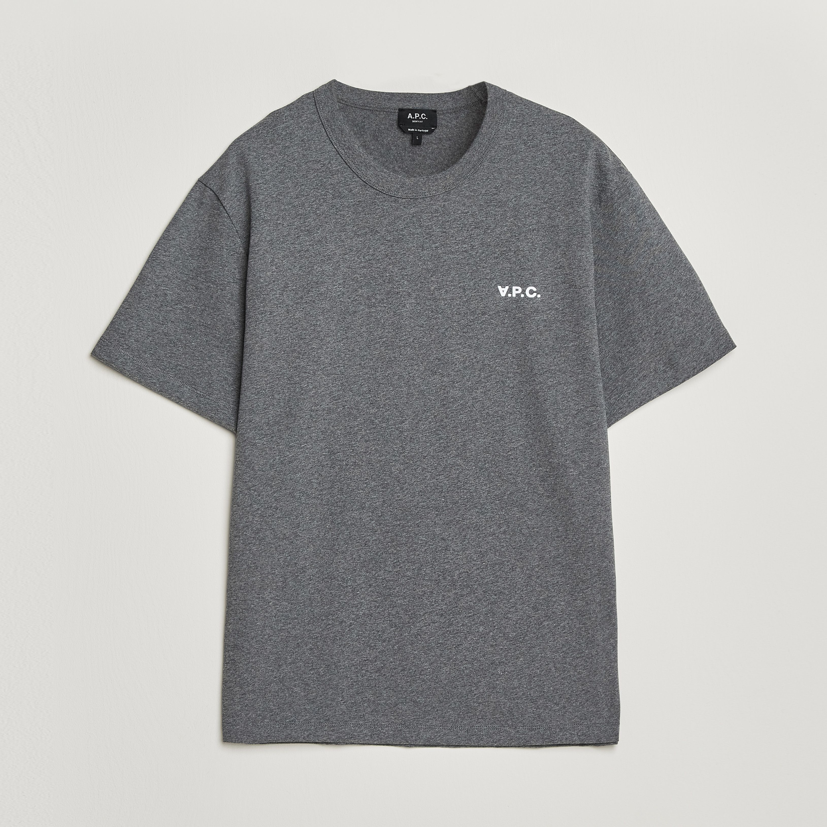 A.P.C. Boxy Fit Petit VPC T-Shirt Heathered Anthracite at