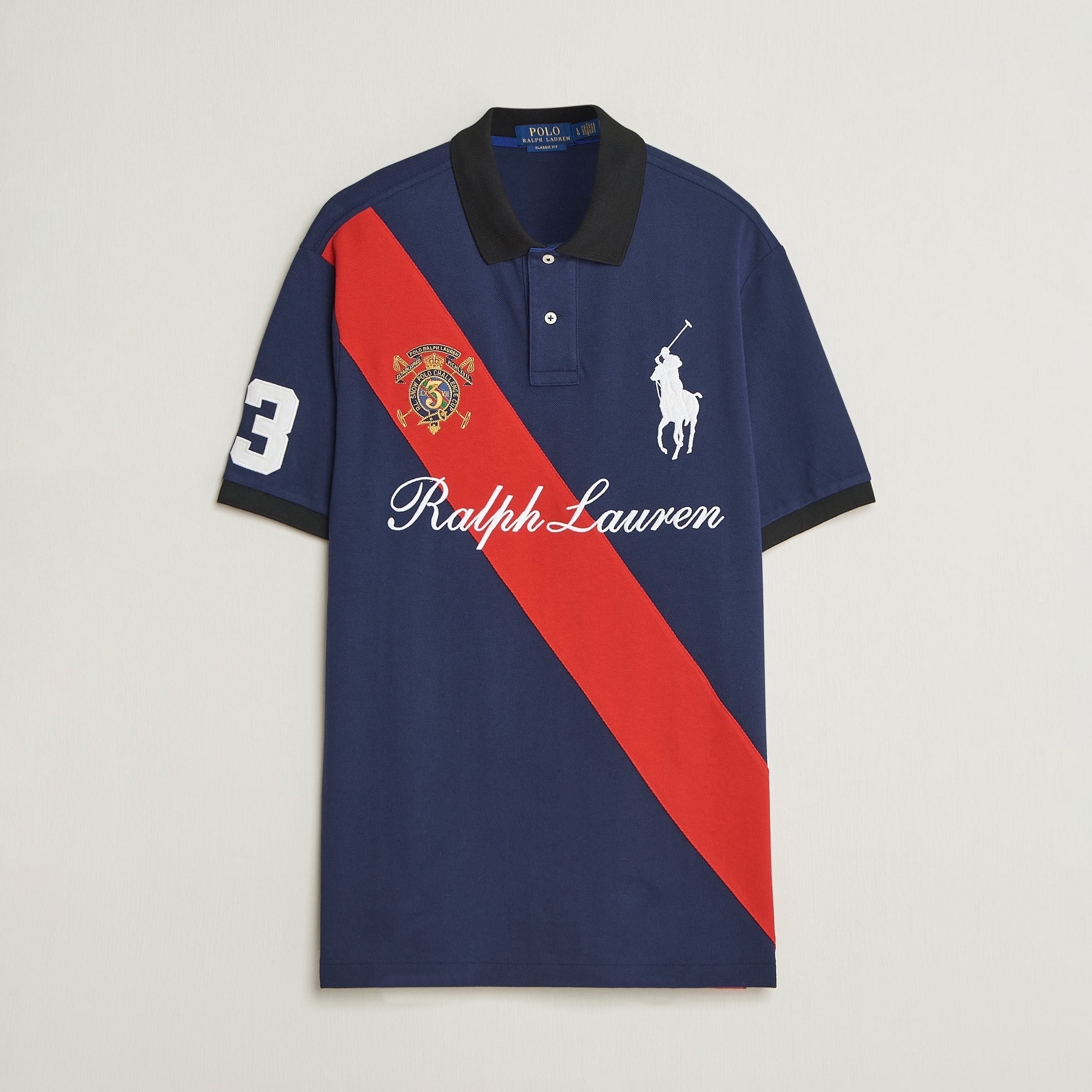 Polo Ralph Lauren Classic Fit Diagonal Stripe Polo Newport Navy at