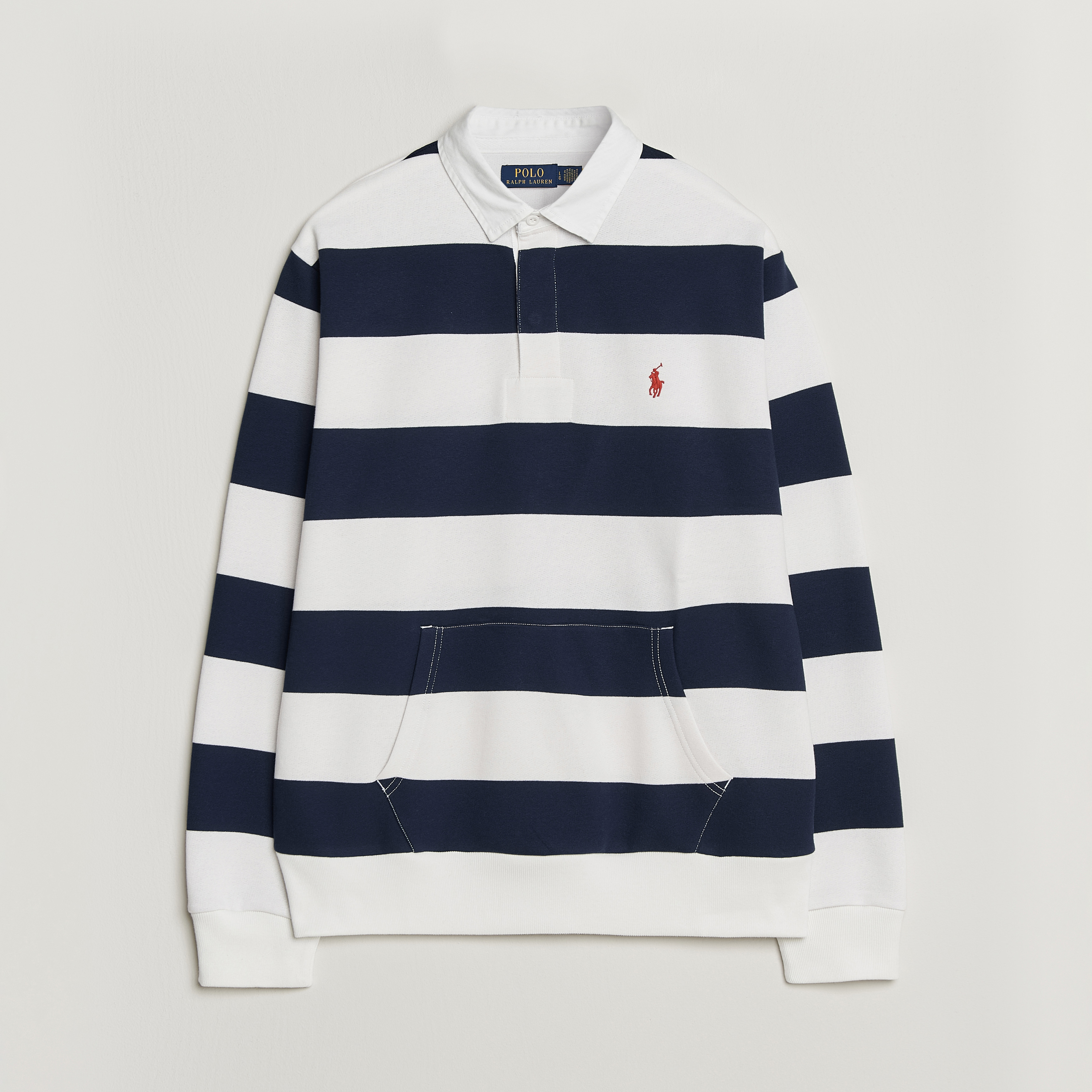 Polo Ralph Lauren Rugby Shirt Newport Navy/White at CareOfCarl.com