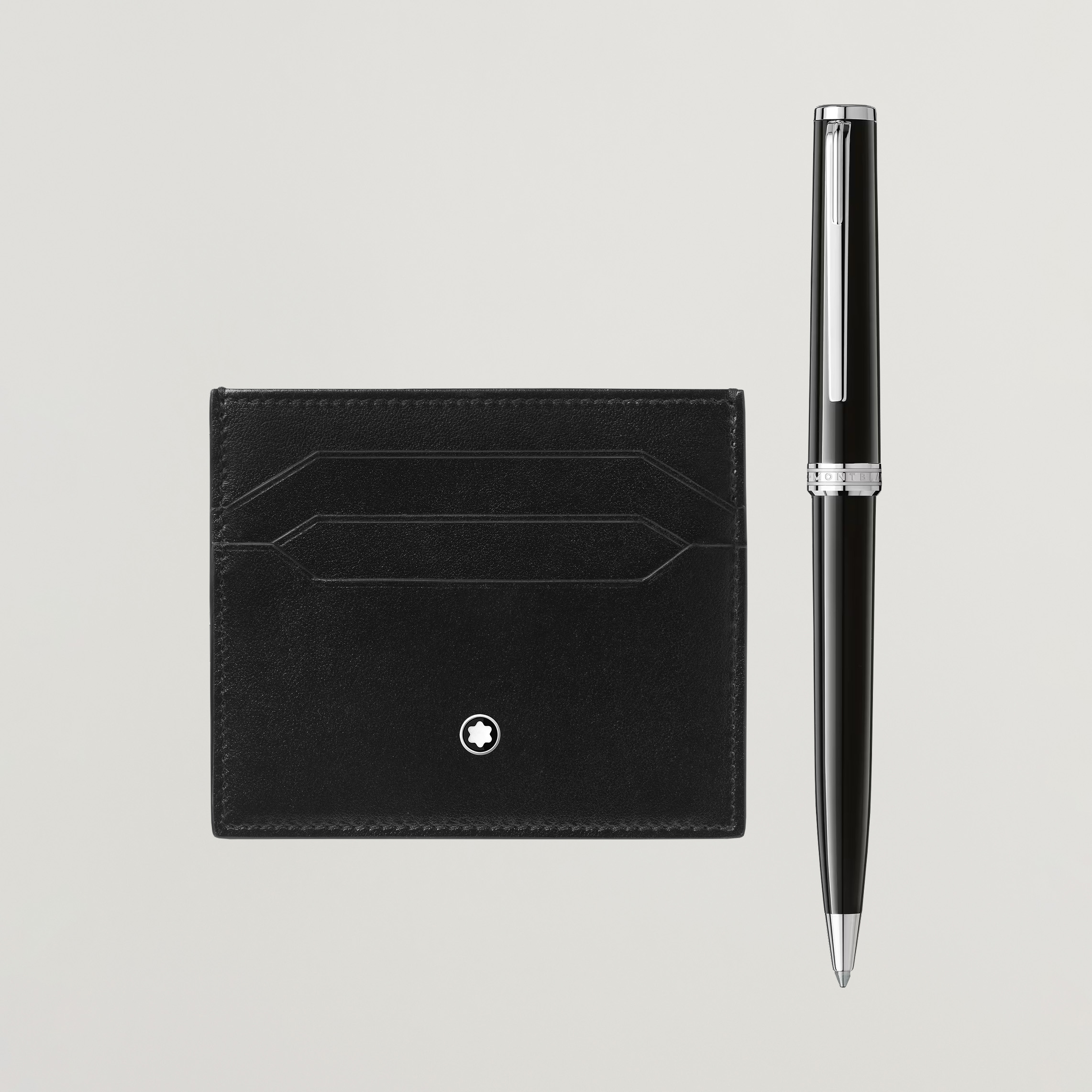 Montblanc SET BP PIX Black + MST Card Holder 6C Bk at CareOfCarl.com