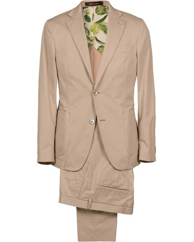  Einar Stretch Cotton Suit Khaki