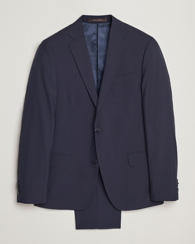 Men | Suits | Oscar Jacobson | Edmund Wool Suit Blue