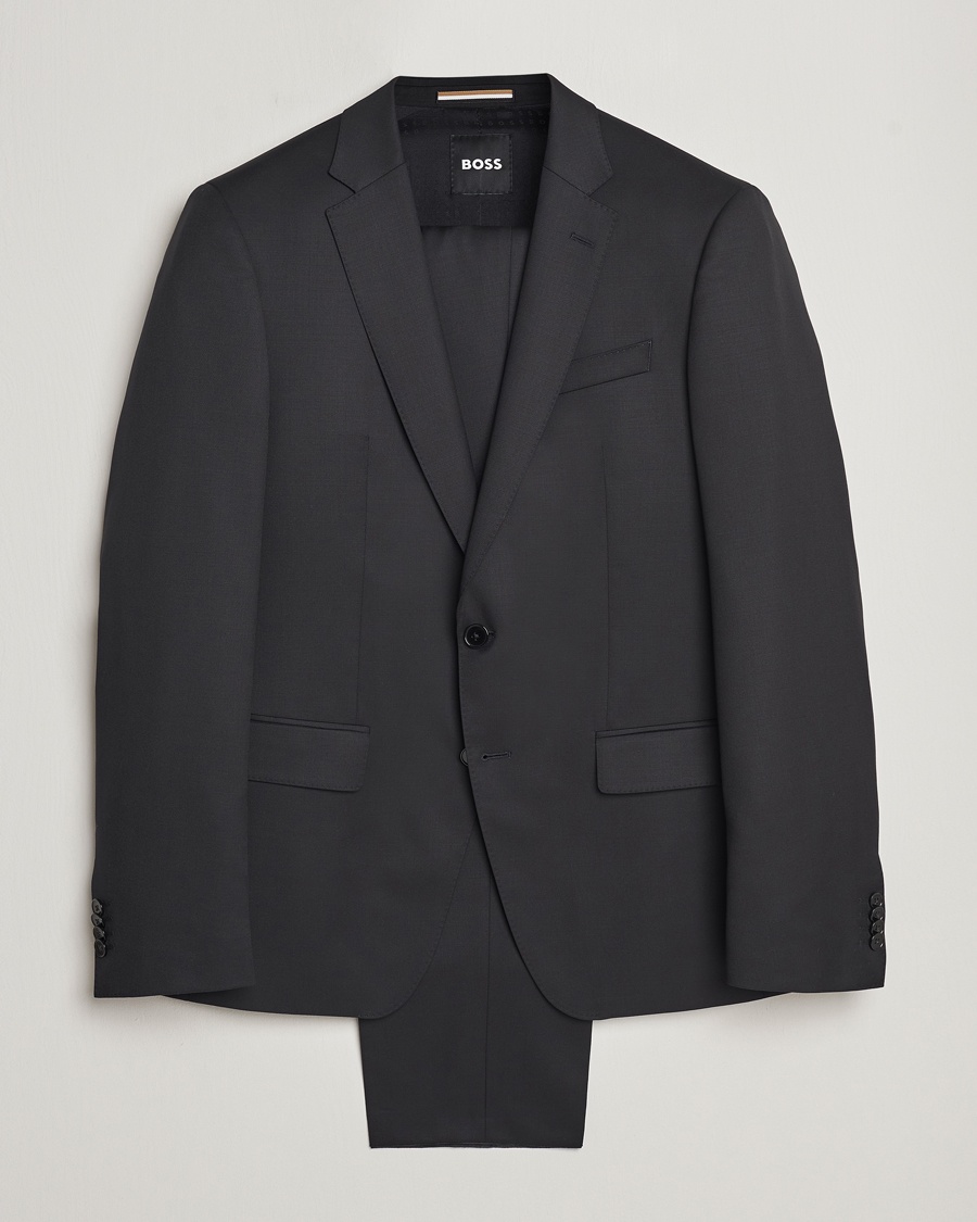 BOSS BLACK Huge Wool Suit Black – Black