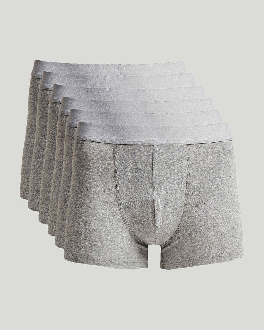 Bread & Boxers 6-Pack Boxer Brief Grey Melange – Grey