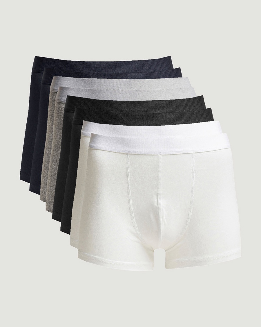Bread & Boxers 8-Pack Boxer Brief White/Black/Grey/Navy – Black