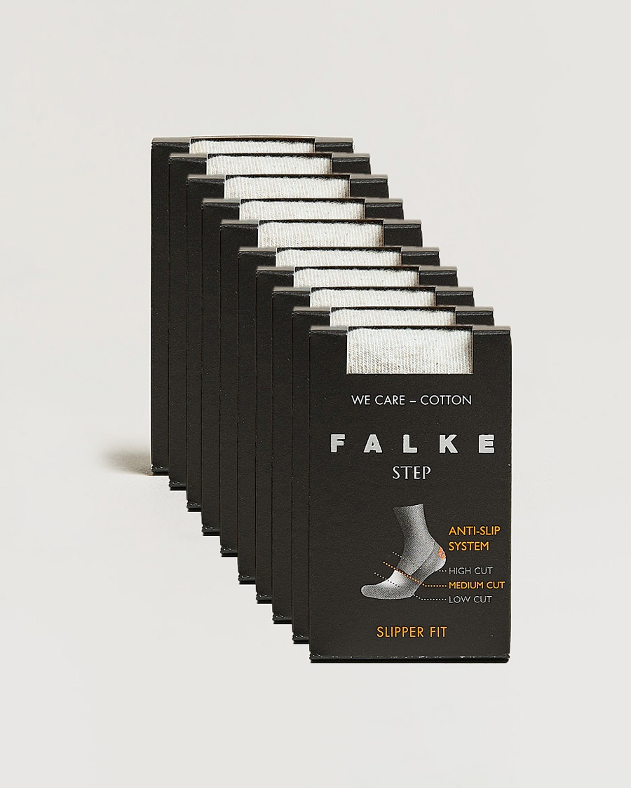 Falke 10-pack Step In Box Loafer Socks White – White