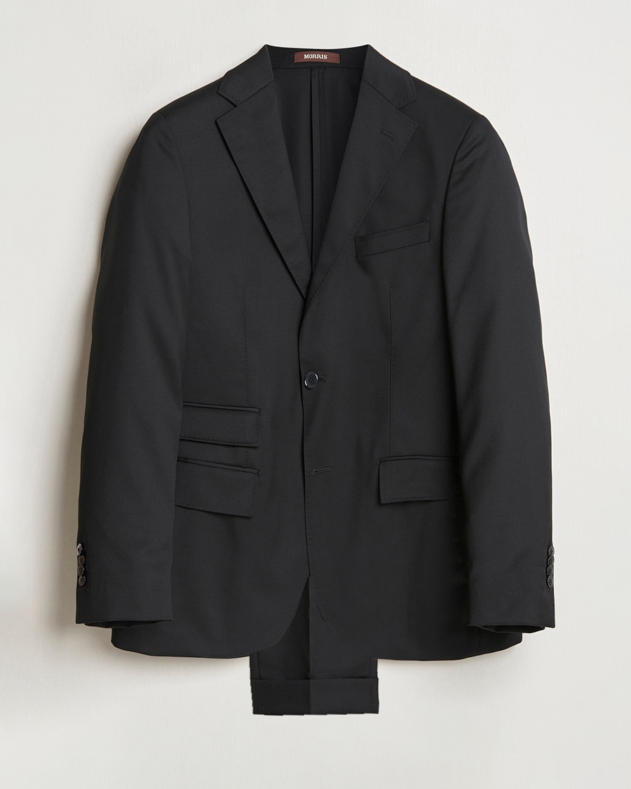 Morris Heritage Prestige Wool Suit Black – Black