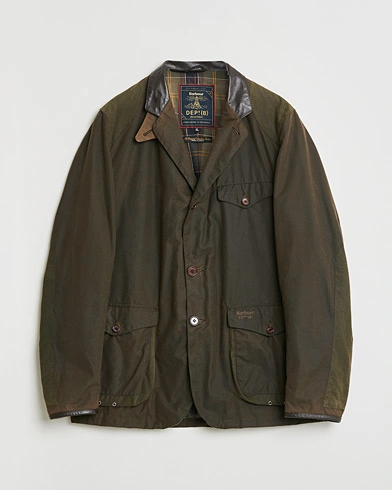 Pre-owned Barbour Heritage Dept. B Commander Jacket Olive XL – Green
