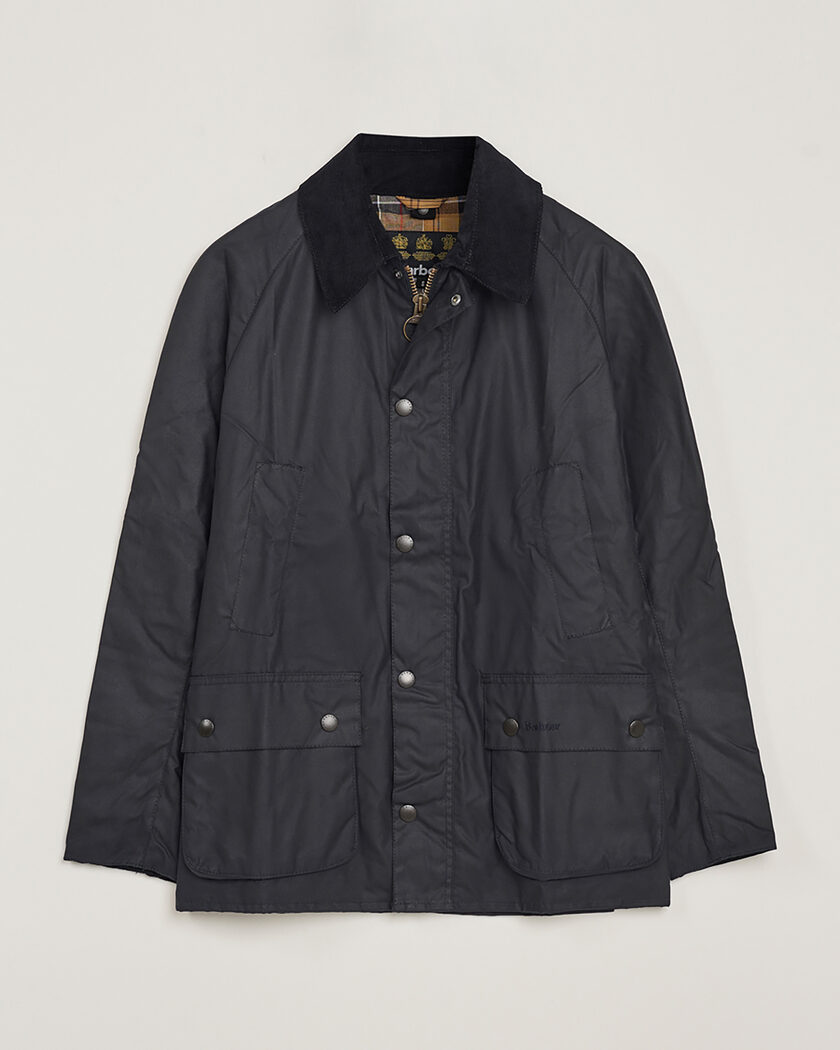 Pre-owned Barbour LifestyleAshby Wax JacketNavyS – Blue