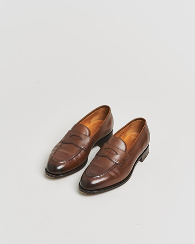 Pre-owned Edward Green Piccadilly Penny Loafer Dark Oak Antique UK7,5 - EU41,5 – Brown