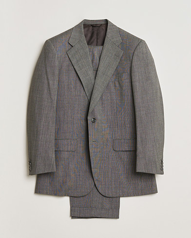 Pre-owned Burberry Vintage Wool Suit Grey Melange 50 – Grey