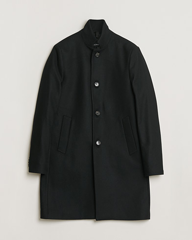 Pre-owned J.Lindeberg Holger 2.0 Melton Coat Black 50 – Black