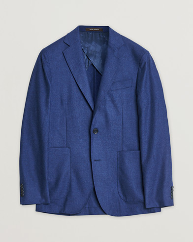 Corneliani Linen Blazer Light Beige Check 48 at CareOfCarl.com