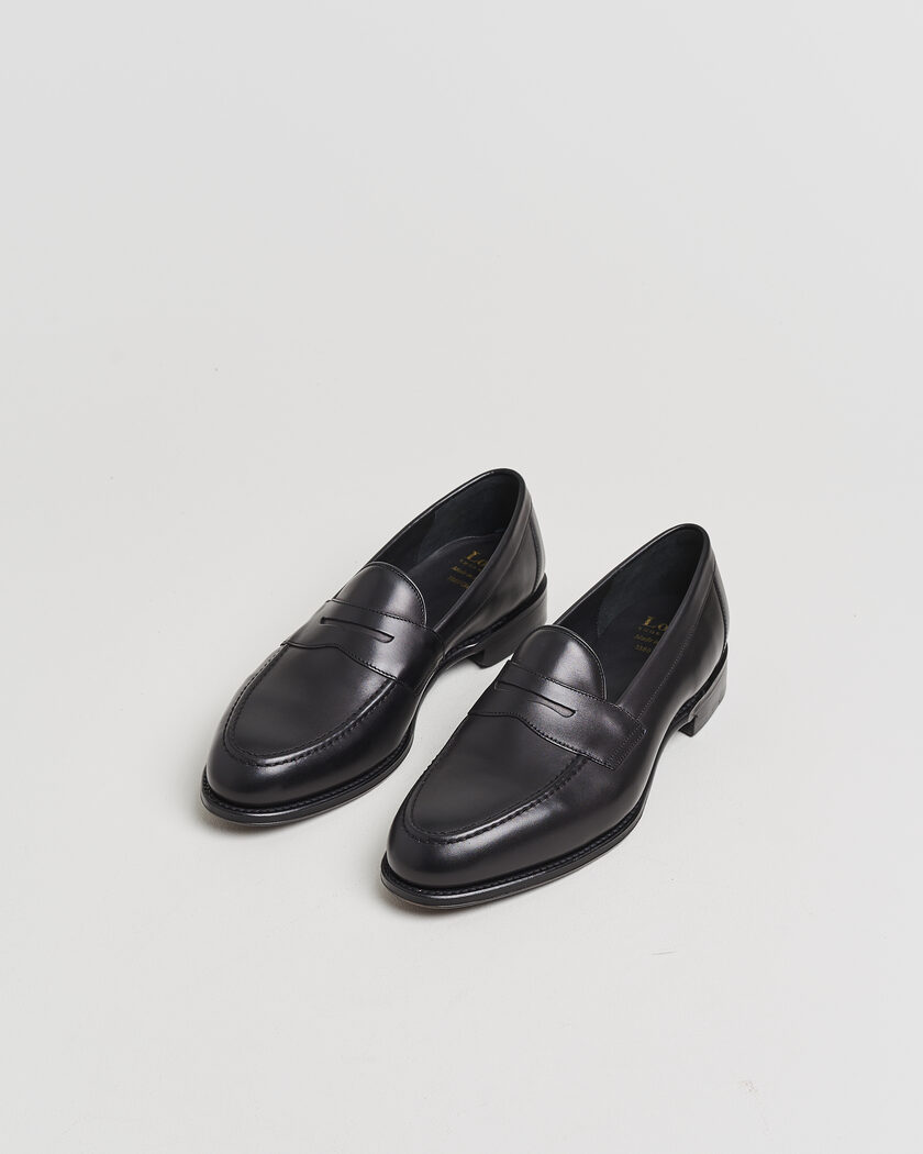 Loake 1880 Hornbeam Eco Penny Loafer Black Calf UK10 - EU44 – Black