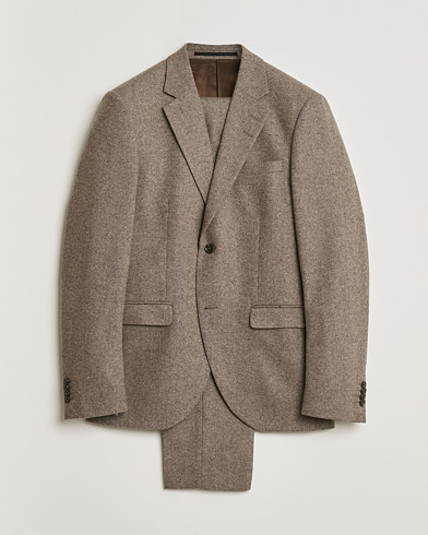 Corneliani Linen/Wool Blend Suit Blue 52 at CareOfCarl.com
