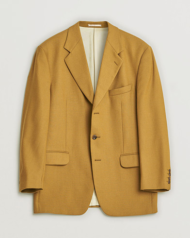 Pre-owned Oscar Jacobson Vintage Wool Blazer Mustard 50 – Yellow