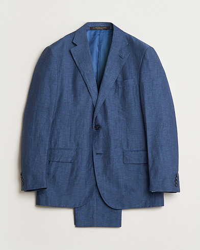 Corneliani Linen/Wool Blend Suit Blue 52 – Blue