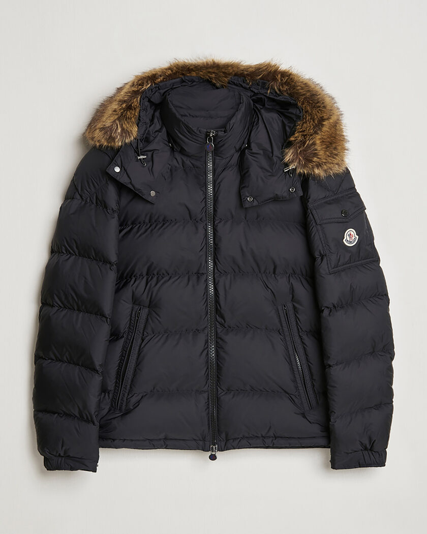Pre-owned Moncler Maya Faux Fur Jacket Black 2 - M – Black