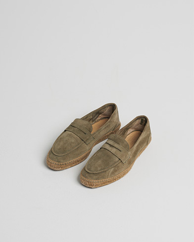 Castañer Nacho Casual Suede Loafers Verde Bosque – Green