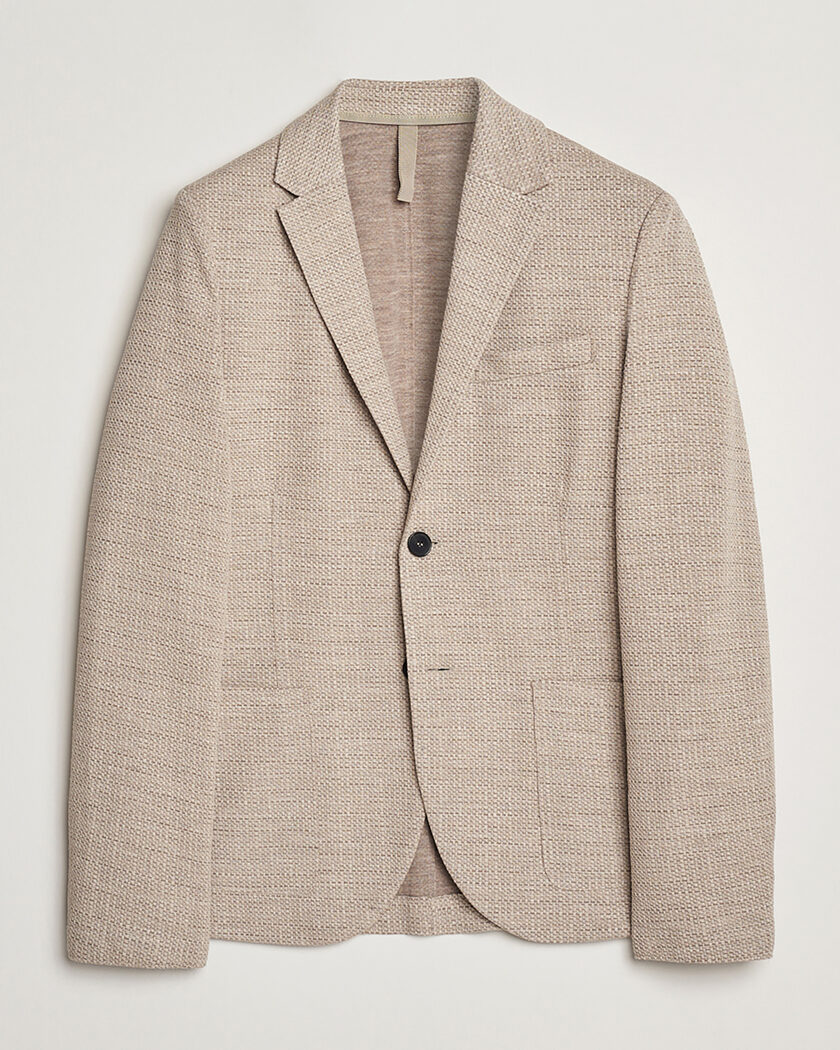 De Petrillo Mohair Blend Blazer Navy 52 at CareOfCarl.com