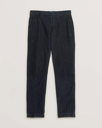 Pre-owned Incotex Slim Fit Garment Dyed Corduroy Trousers Navy 48 – Blue
