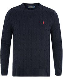  Cotton Cable Crew Neck Hunter Navy