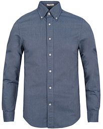 The Perfect Oxford Fitted Body Shirt Navy