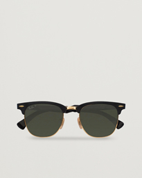  0RB3507 Clubmaster Sunglasses Black Arista/Polar Green
