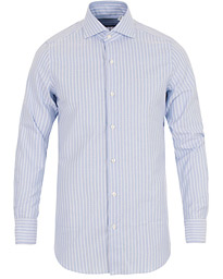  Milano Slim Fit Oxford Stripe Shirt Light Blue