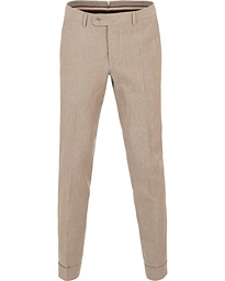  Fred Oxford Linen/Cotton Trousers Khaki