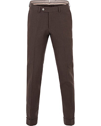  Fred Oxford Linen/Cotton Trousers Brown