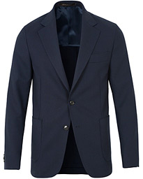  Epic Jersey Unconstucted Wool Stretch Blazer Navy
