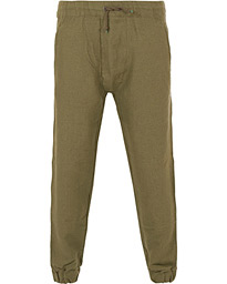  Linen Trousers Forest Green