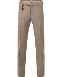  Super 100´s Light Flannel Trousers Light Brown