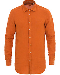  Canary Linen Shirt Washed Orange