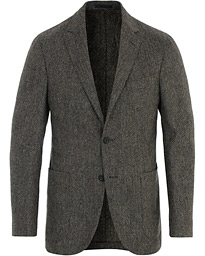  Herringbone Tweed Blazer Grey