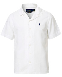  Custom Fit Camp Collar Short Sleeve Shirt White