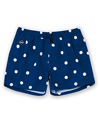  Dot Printed Swim Shorts Denim Blue