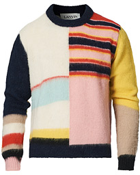  Patchwork Sweater Navy/Cream