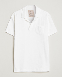 Short Sleeve Terry Polo White