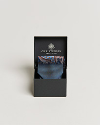  Box Set Silk 8 cm Paisley Tie And Pocket Square Navy