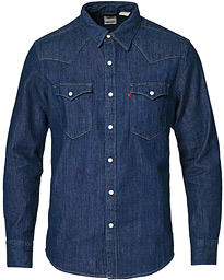 Levi's Barstow Western Standard Shirt Rinse Marbled – Blue