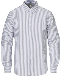  Mix Striped Oxford Shirt Navy