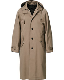  Windsor Hooded Cotton Coat Grey Taupe
