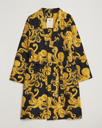 Terry Robe Black Octo