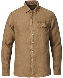 Replay Pocket Linen Shirt Cigarr at 